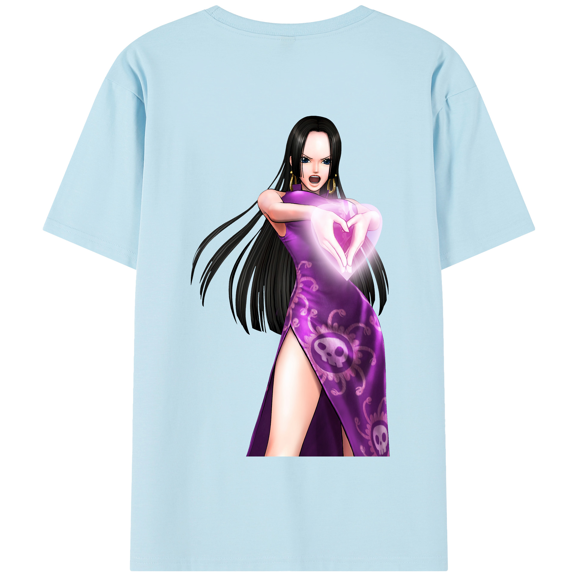 ワンピース ボア・ハンコック ONE PIECE Boa·Hancock 綿100％半袖Tシャツ（背面プリント）
